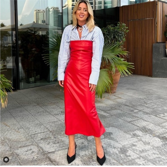 Zara Faux leather dress - Picture 3 of 9